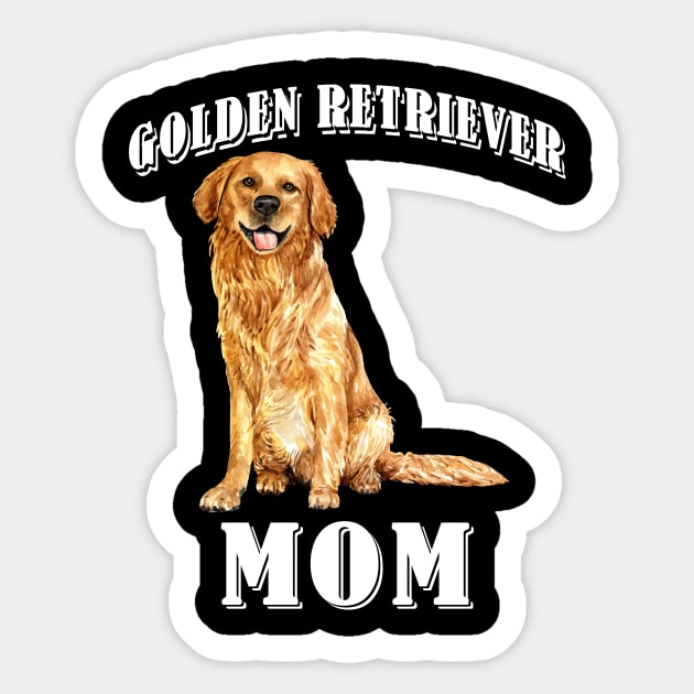 Golden Retriever Mom Mommy Funny Sticker by Marcell Autry